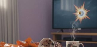 Weekend Watchlist: New Movies and Shows to Binge Right Now Melted ice cream, remotes, and popcorn on coffee table.