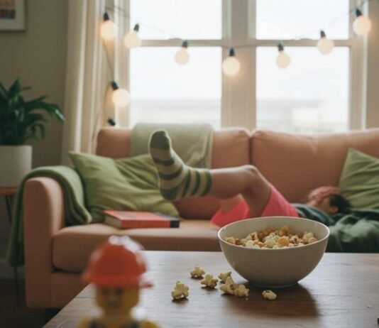 Family Movie Night: 15 Safe Picks Everyone Will Love my kid’s socked foot dangling off the couch mid-kick, and a single string of Christmas lights still up in July.