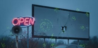 Top 10 Drive-In Theaters Still Open in 2025 Abandoned drive-in with car, popcorn, and neon sign.