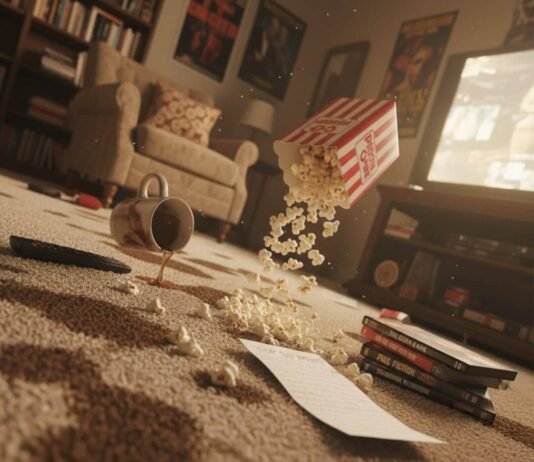 Top 50 Movies of All Time You Should Watch at Least Once Coffee and popcorn spill on carpet.