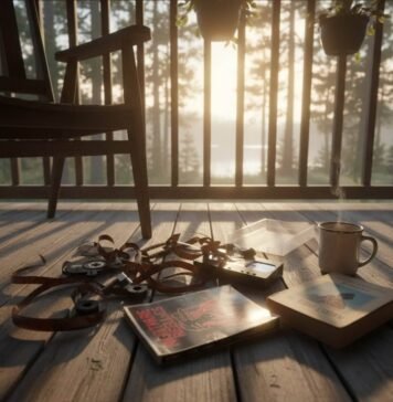 10 Underrated Thrillers That Deserve Your Attention POV: VHS guts on a porch at golden hour.