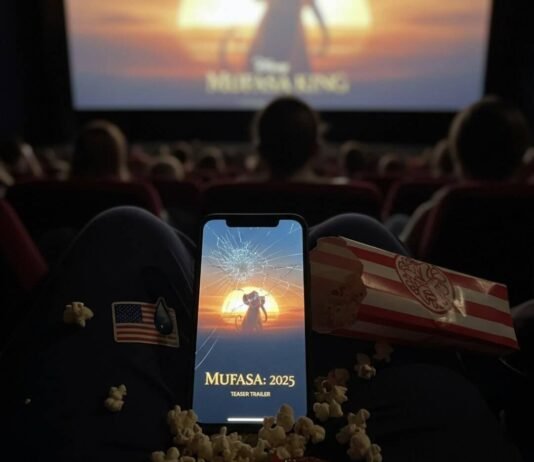 Upcoming Blockbusters of 2025 You Can’t Miss Cracked phone glowing with 2025 trailer hype, popcorn carnage.