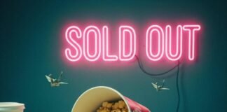 How to Find Cheap Tickets for Today’s Top Showtimes Half-eaten popcorn, cracked phone, and a "SOLD OUT" sign.