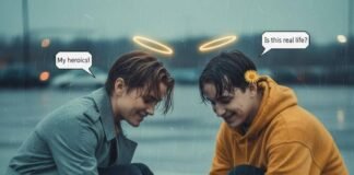 10 Times Celebrities Won Fans with Unexpected Kindness Celebrity ties fan's shoelace in the rain.