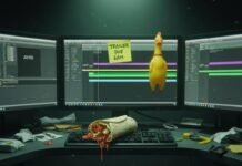Behind the Scenes: How Movie Trailers Are Really Made Night editor, burrito, rubber chicken.