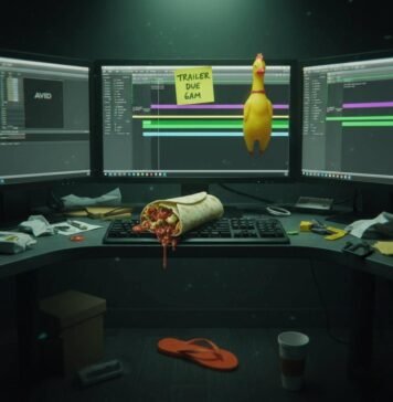 Behind the Scenes: How Movie Trailers Are Really Made Night editor, burrito, rubber chicken.
