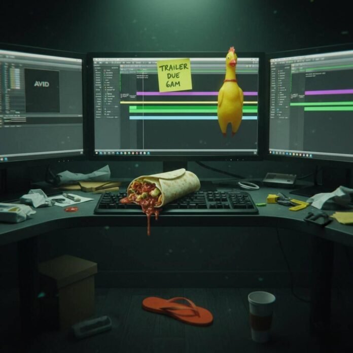 Night editor, burrito, rubber chicken.(1) Night editor, burrito, rubber chicken.