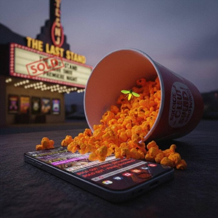 "Sold out movie tickets, popcorn, and firefly."