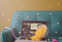 10 Feel-Good Movies to Beat the Monday Blues Mac and cheese spillage on laptop.