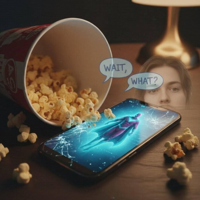 Movie night regret.(1) Movie night regret.